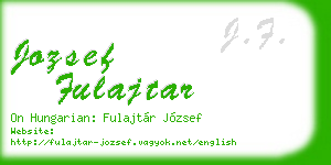 jozsef fulajtar business card